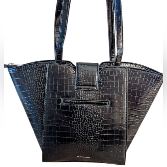 CXL GALETTE WAVE TOTE BY CHRISTIAN LACROIX IN BLACK - Picture 7 of 9